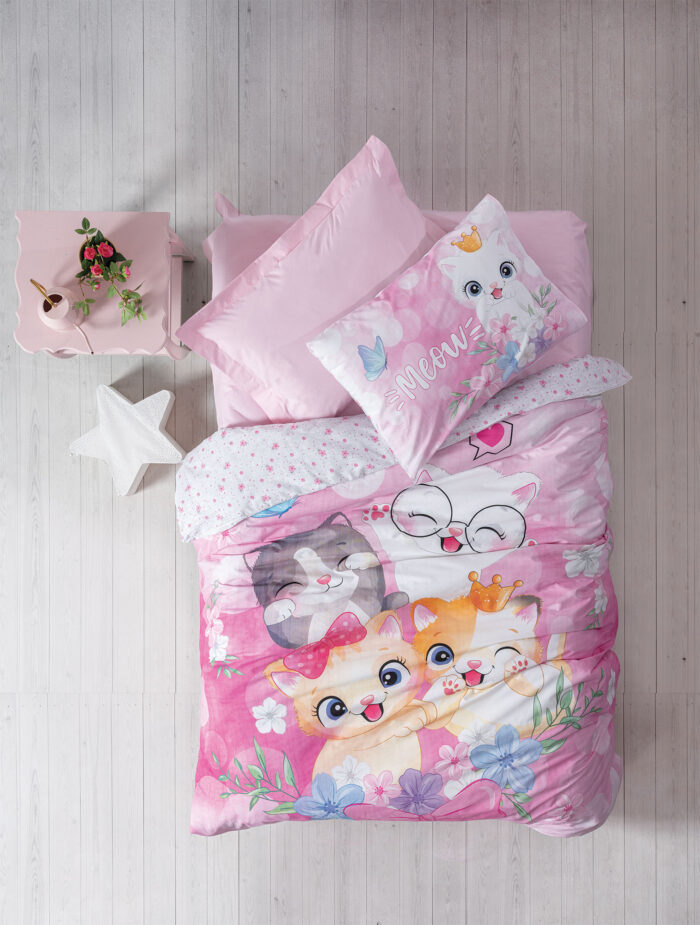 Παιδικό Σετ Κουβερλί MEOW