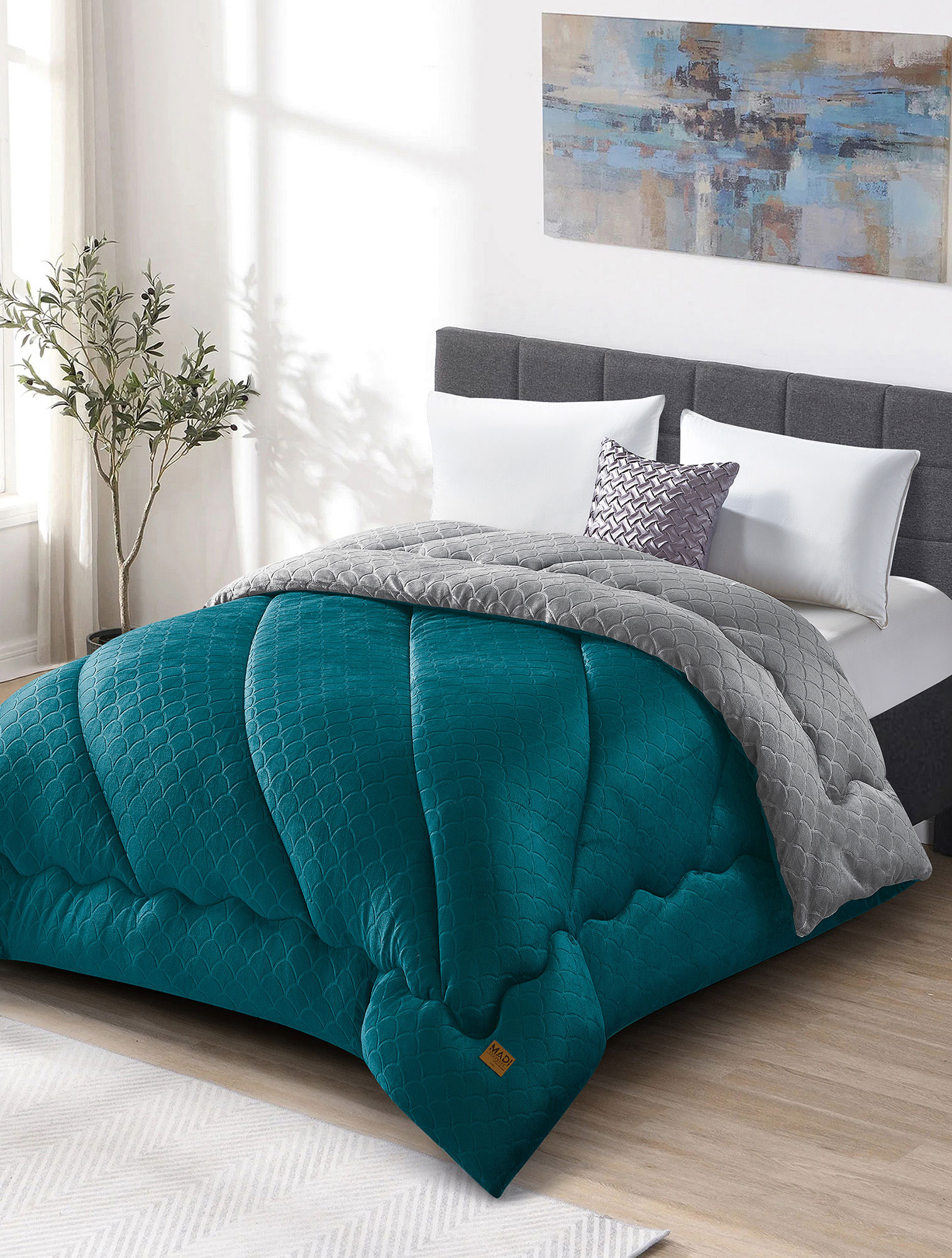 Κουβερτοπάπλωμα LUNORA PETROL