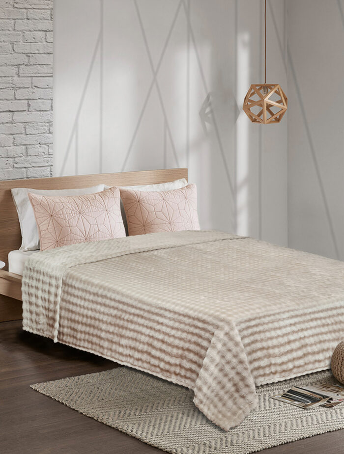 Κουβέρτα Fleece PUFFELLA BROWN