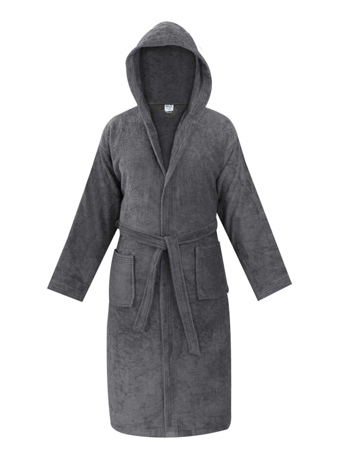 Μπουρνούζι με κουκούλα OLIA ANTHRACITE