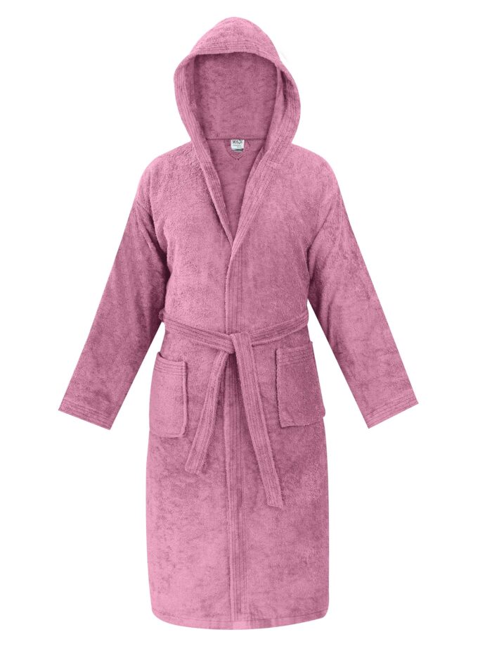 Μπουρνούζι με κουκούλα OLIA NUDE PINK