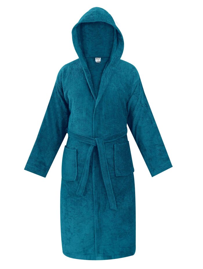 Μπουρνούζι με κουκούλα OLIA PETROL