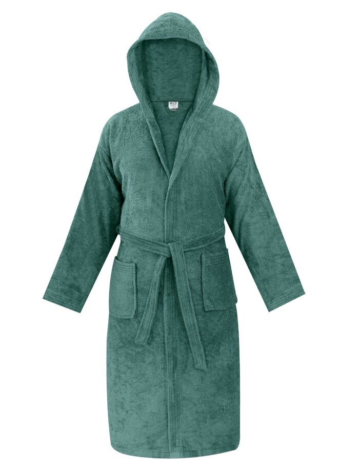 Μπουρνούζι με κουκούλα OLIA TEAL